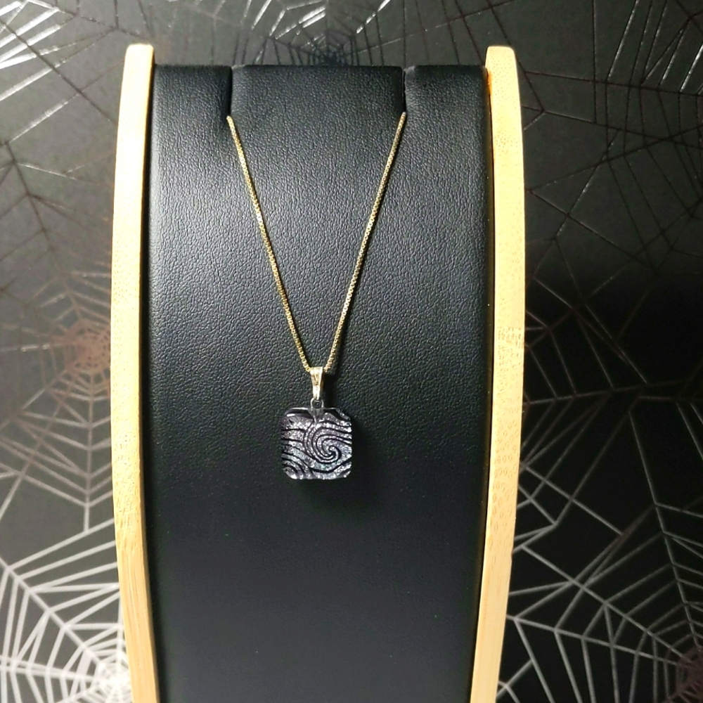 Glass Square Necklace